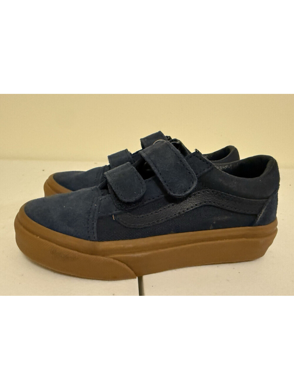 kids blue suede cab VANS shoes sneakers size 12